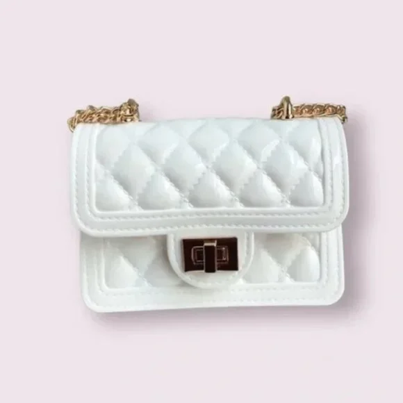White Jelly Quilted Bag - Picture 1 of 3